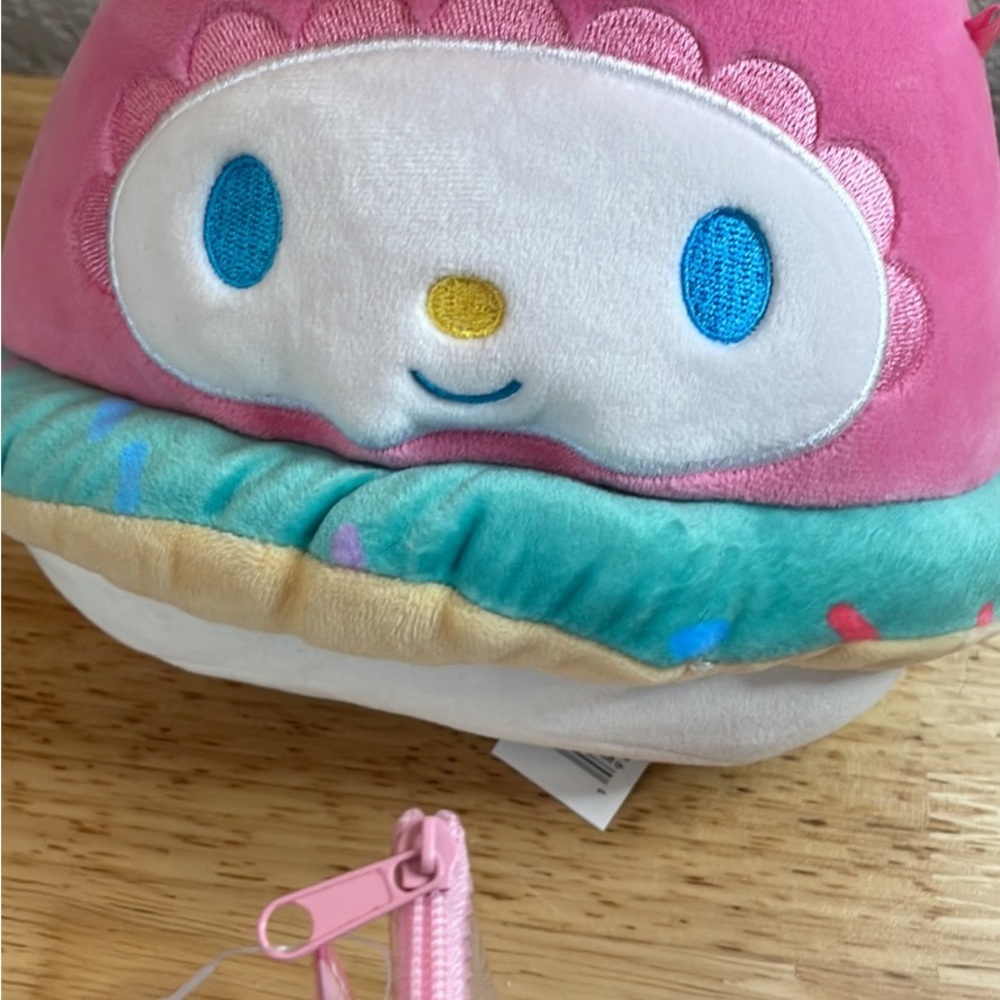 My Melody Squishmallows Plush and Slim Pouch - Picture 3 of 10